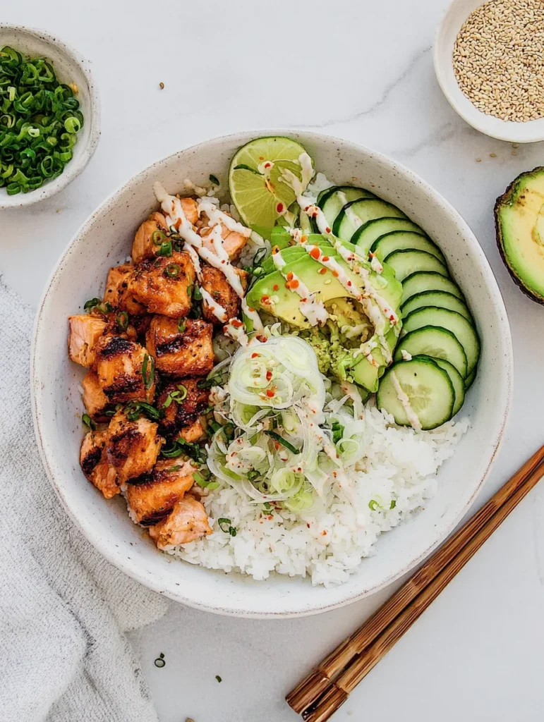Spicy Salmon Bowls