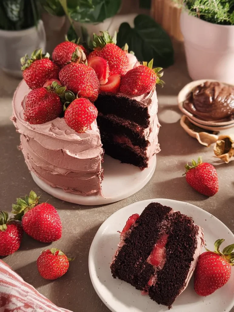 Strawberry Chocolate Cake