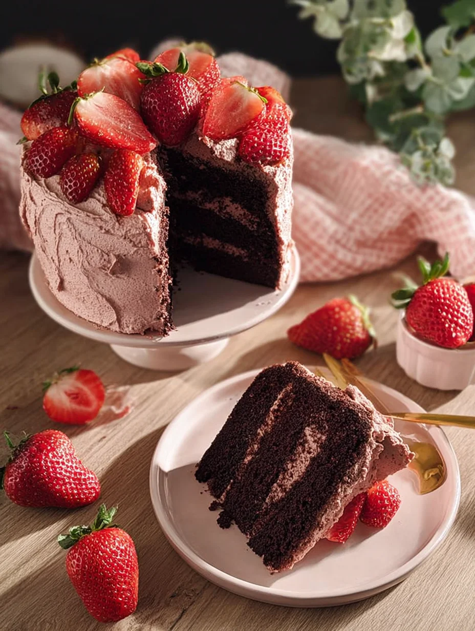 Strawberry Chocolate Cake