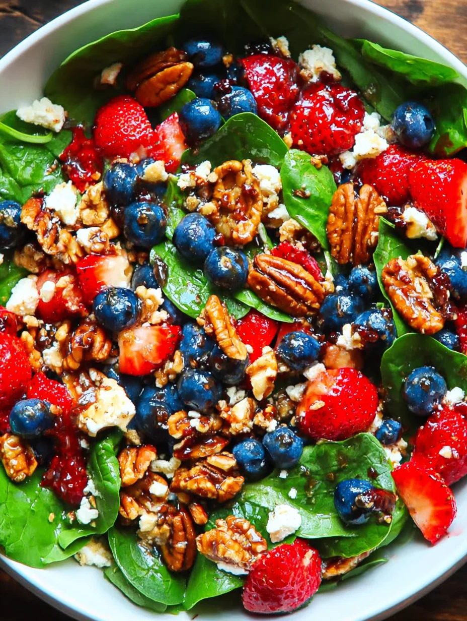 Strawberry Spinach Salad