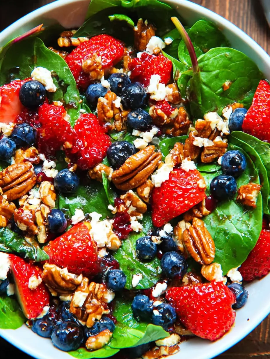 Strawberry Spinach Salad