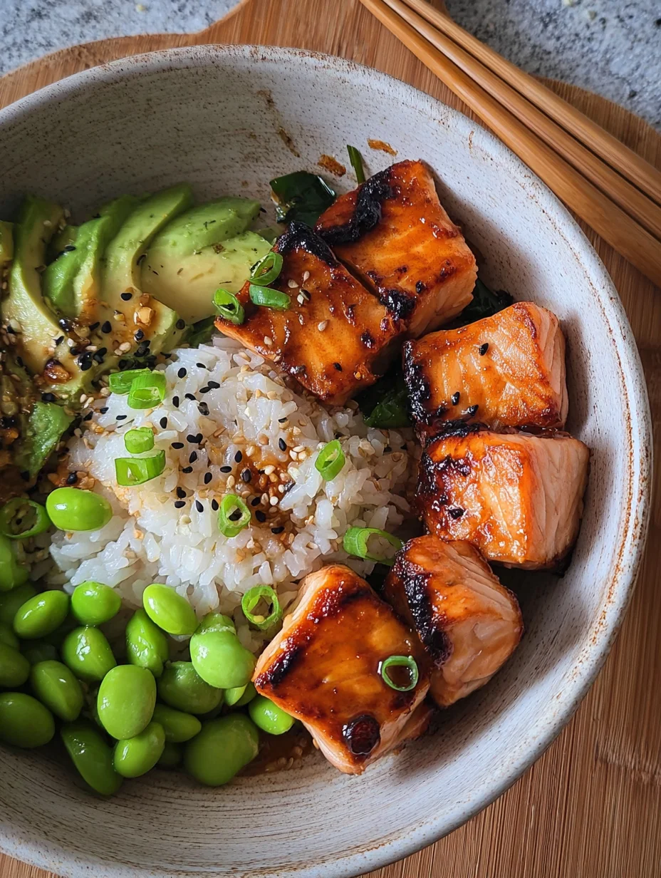 Teriyaki Salmon Sushi Bowl