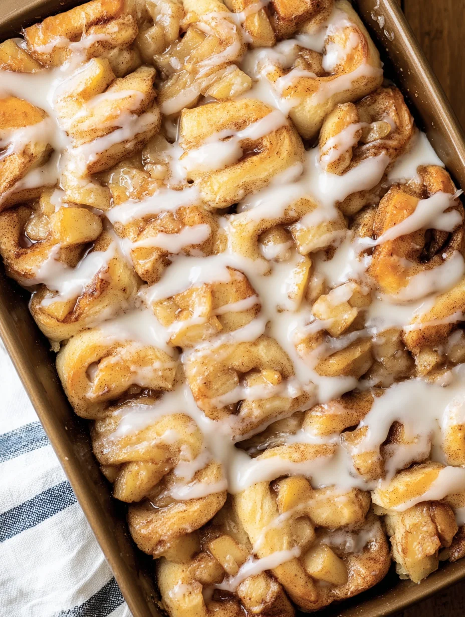 2 Ingredient Apple Cinnamon Roll Bake
