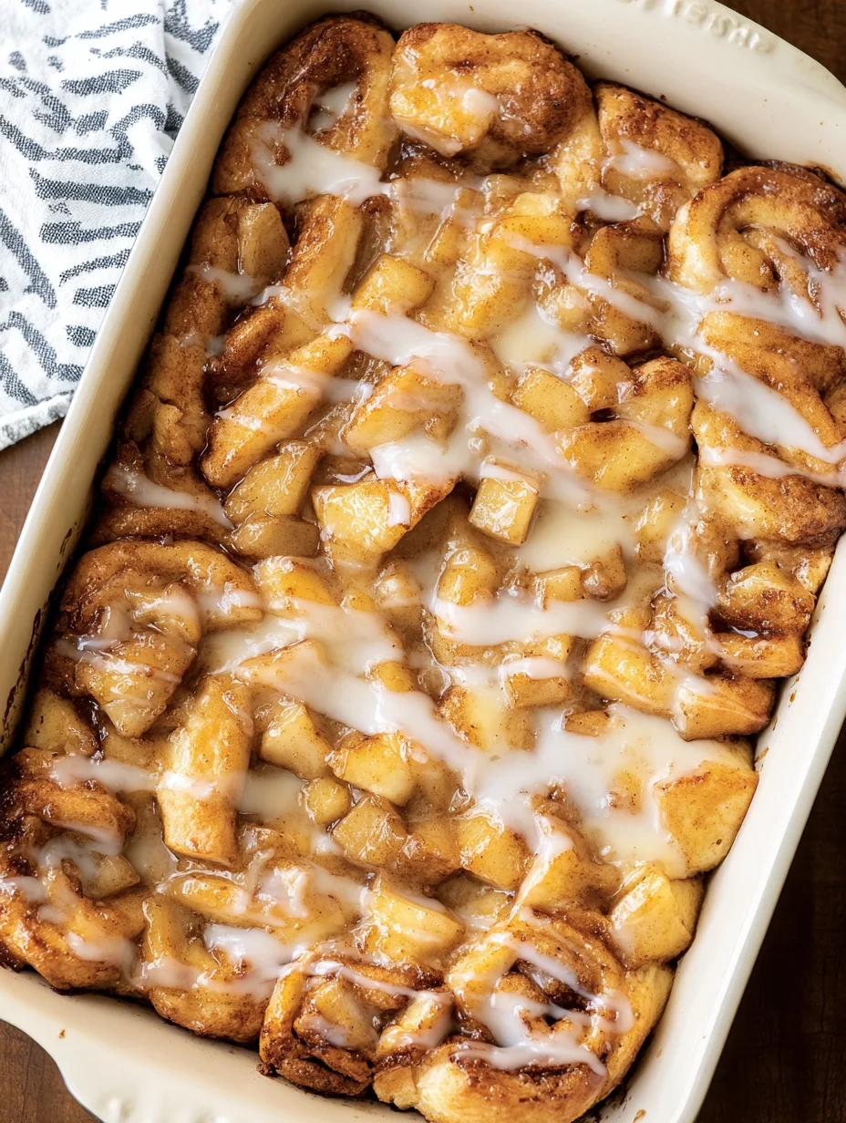 2 Ingredient Apple Cinnamon Roll Bake