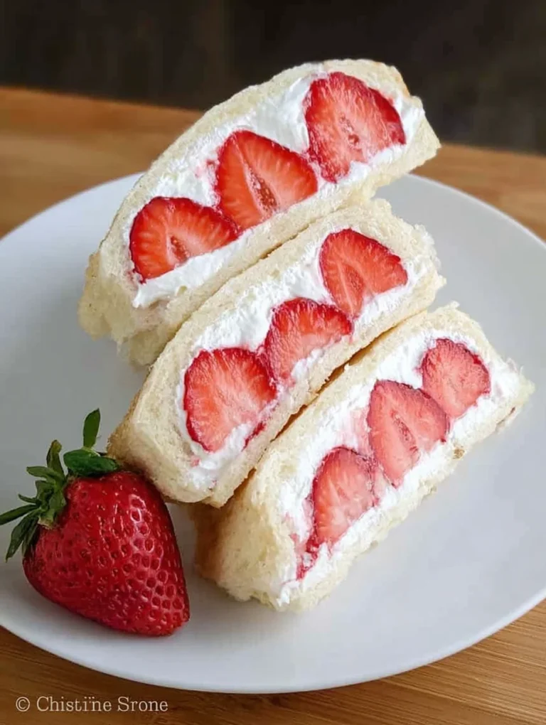 4-ingredient Strawberry Sando