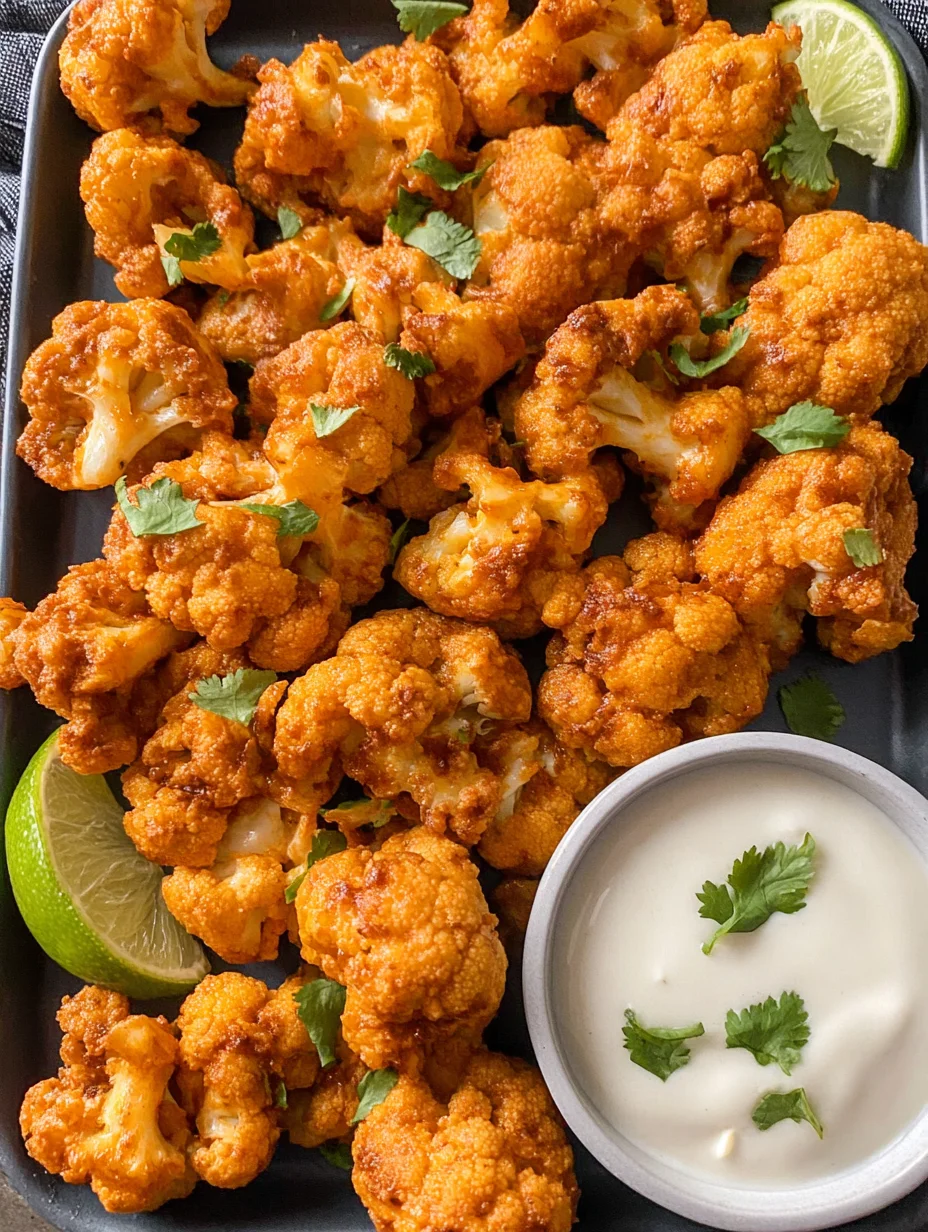 Air Fryer Buffalo Cauliflower
