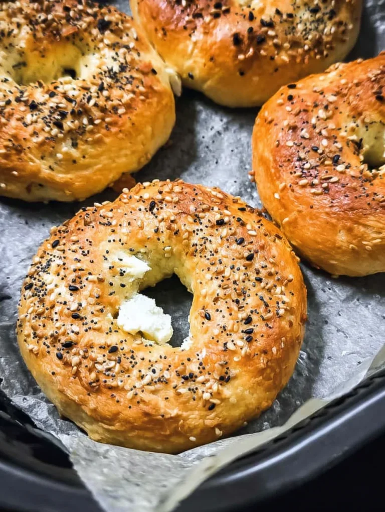 Air Fryer Protein Bagels