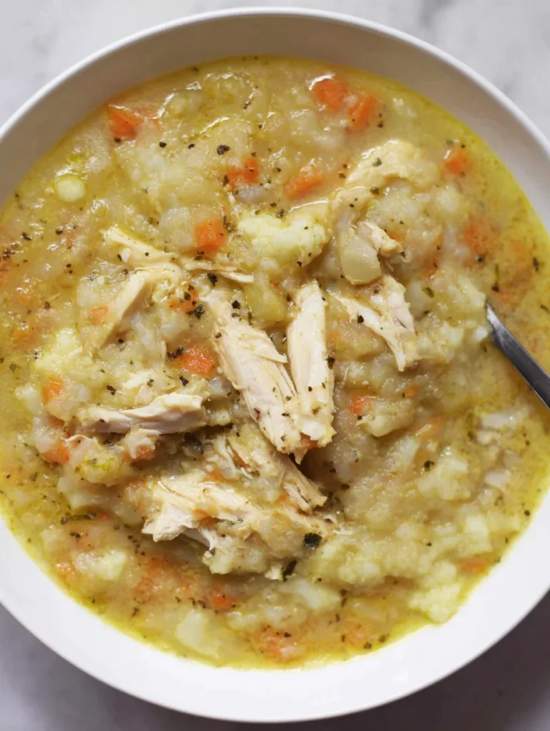 Anti-Inflammatory Cauliflower Chicken Soup