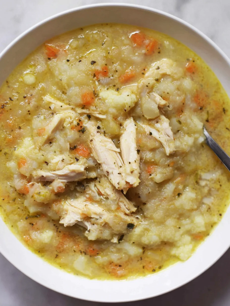 Anti-Inflammatory Cauliflower Chicken Soup
