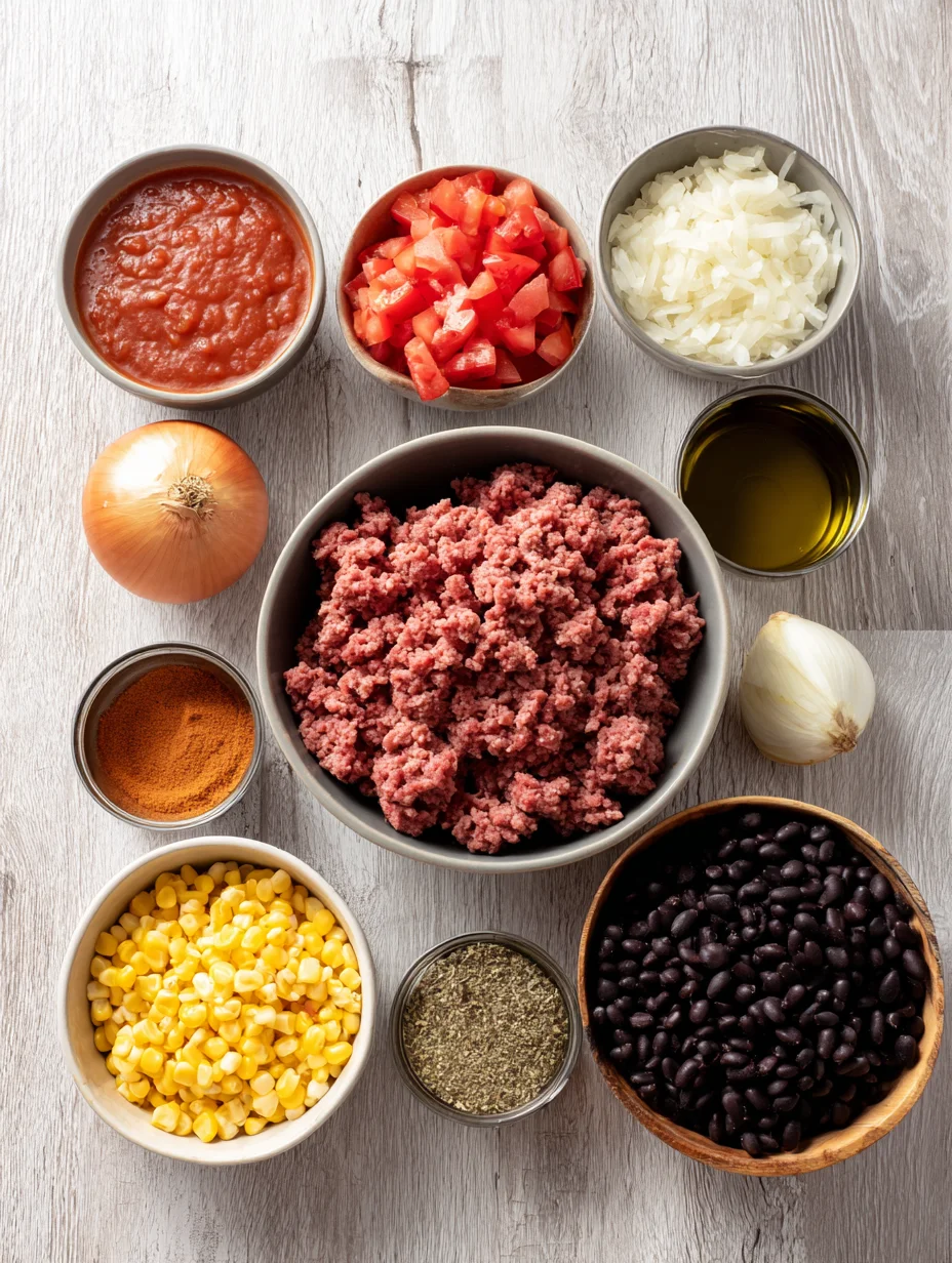 Beef Enchilada Casserole with Rice