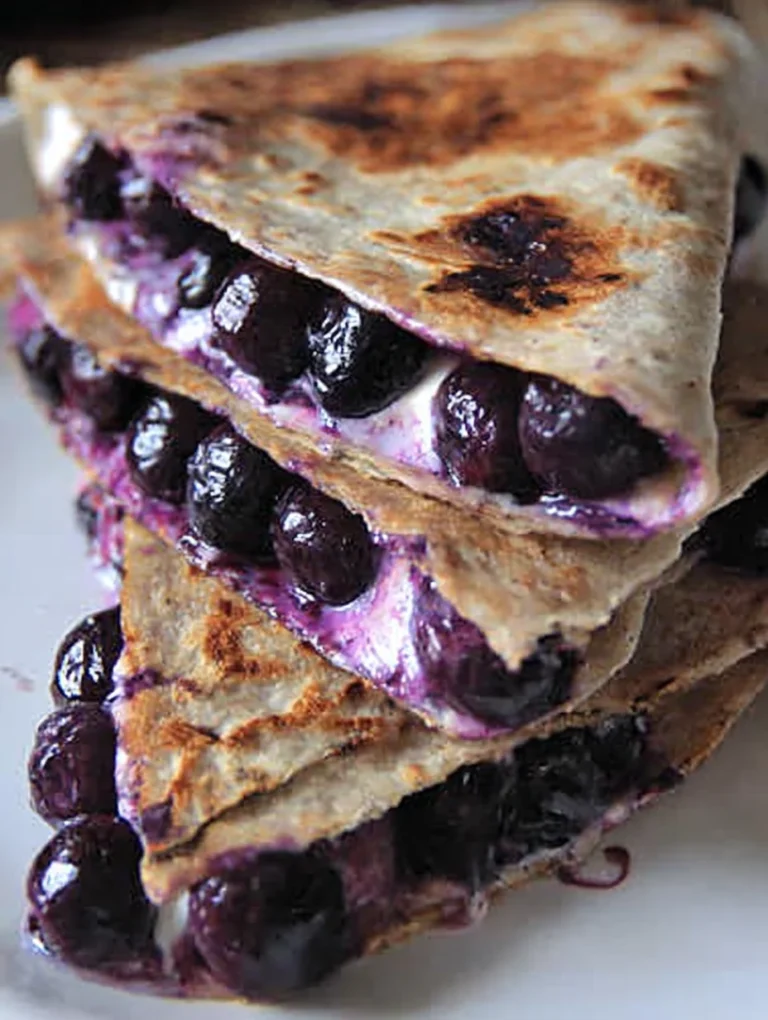 Blueberry Breakfast Quesadilla