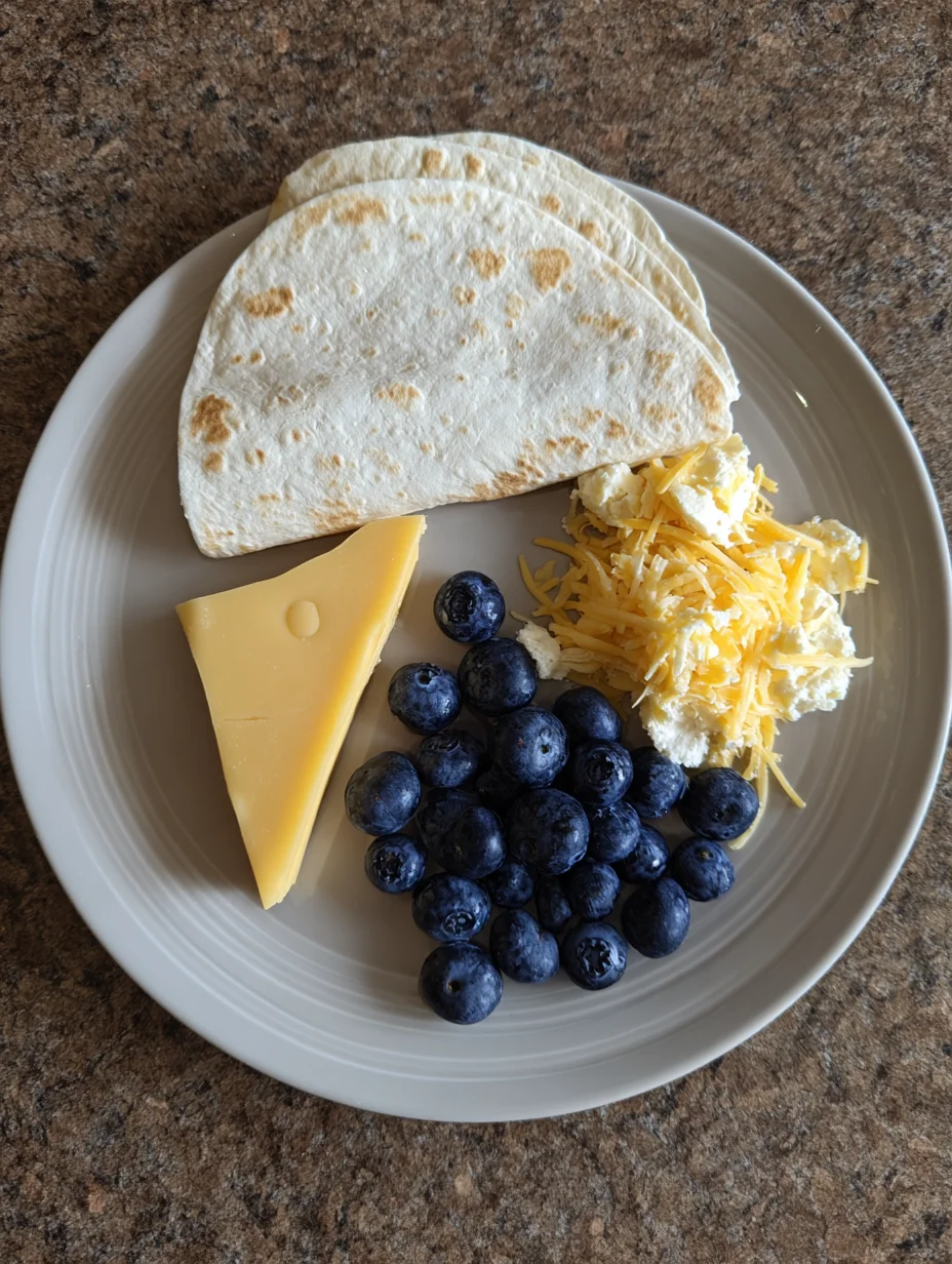 Blueberry Breakfast Quesadilla