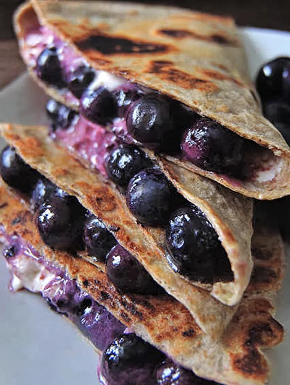 Blueberry Breakfast Quesadilla