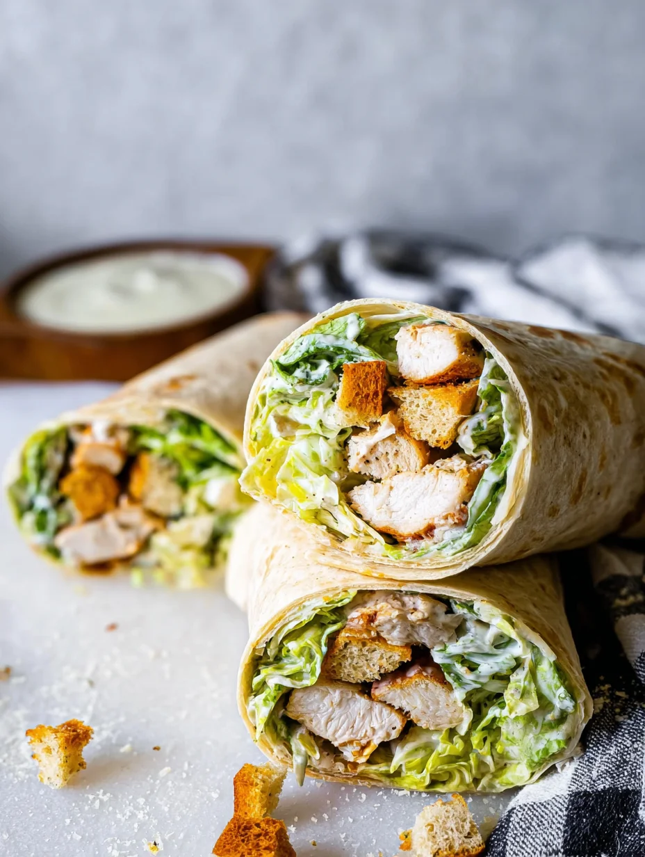 Chicken Caesar Wraps