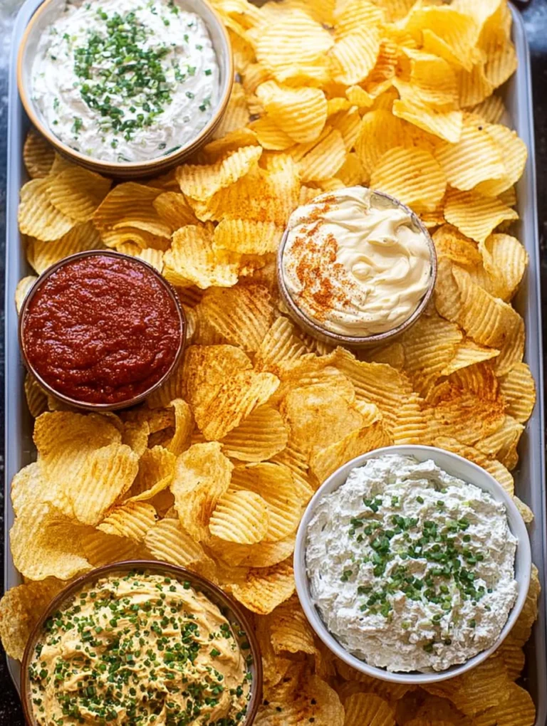 Chips and dip platter