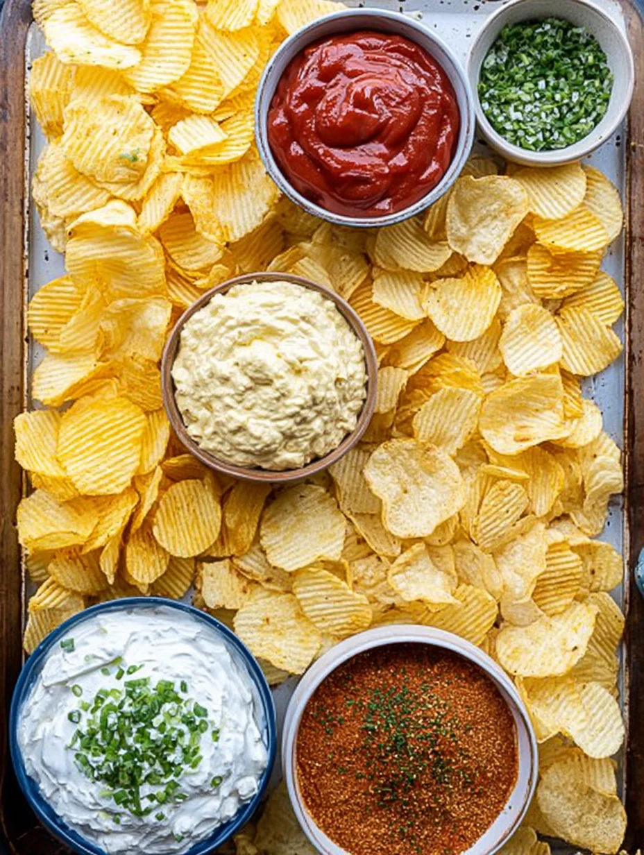Chips and dip platter