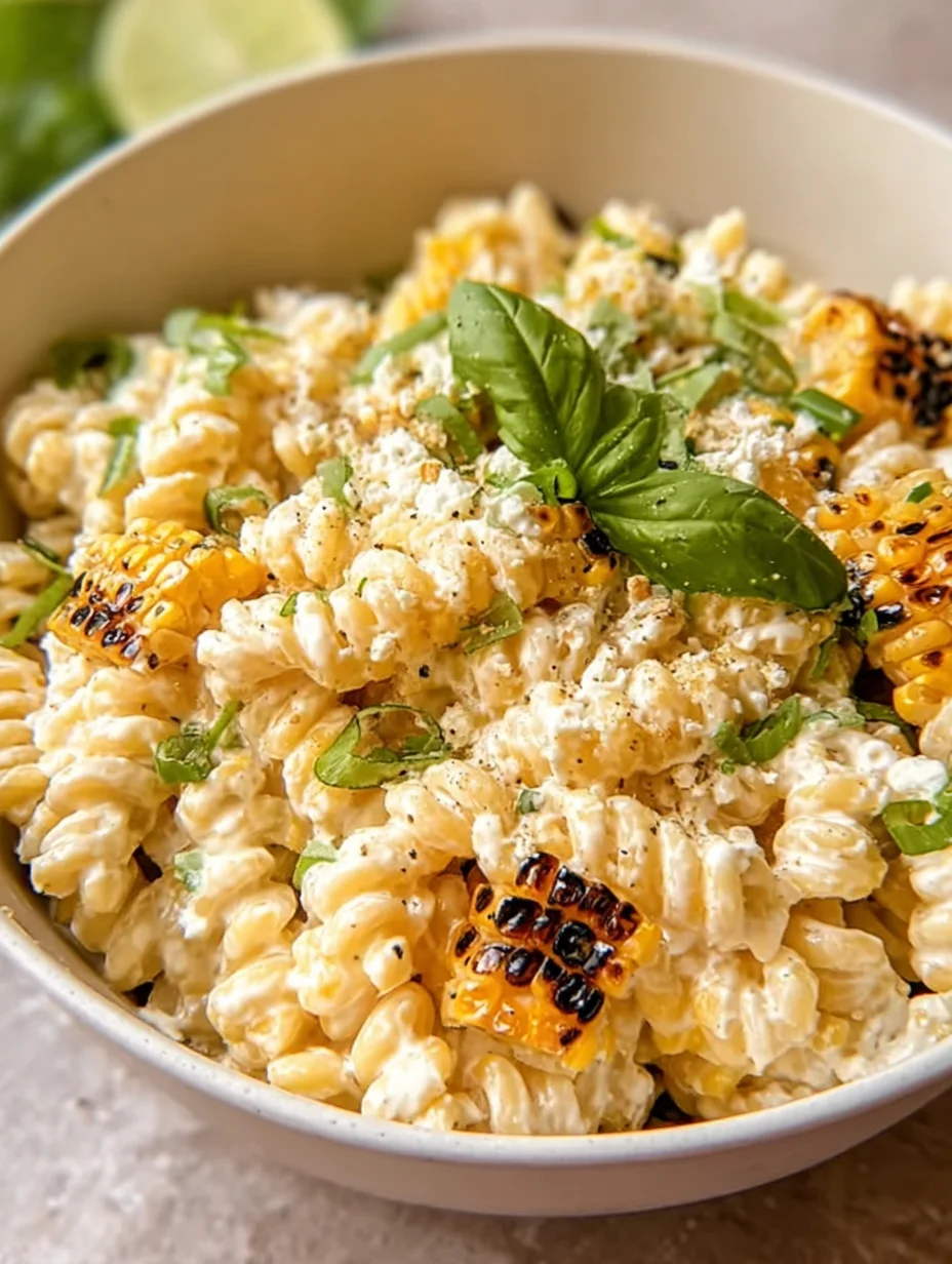 Creamy Street Corn Pasta Salad