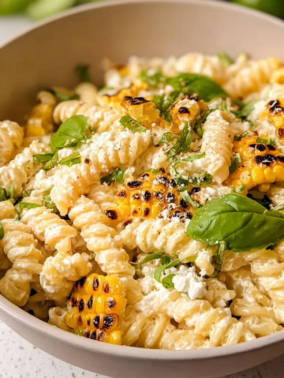 Creamy Street Corn Pasta Salad