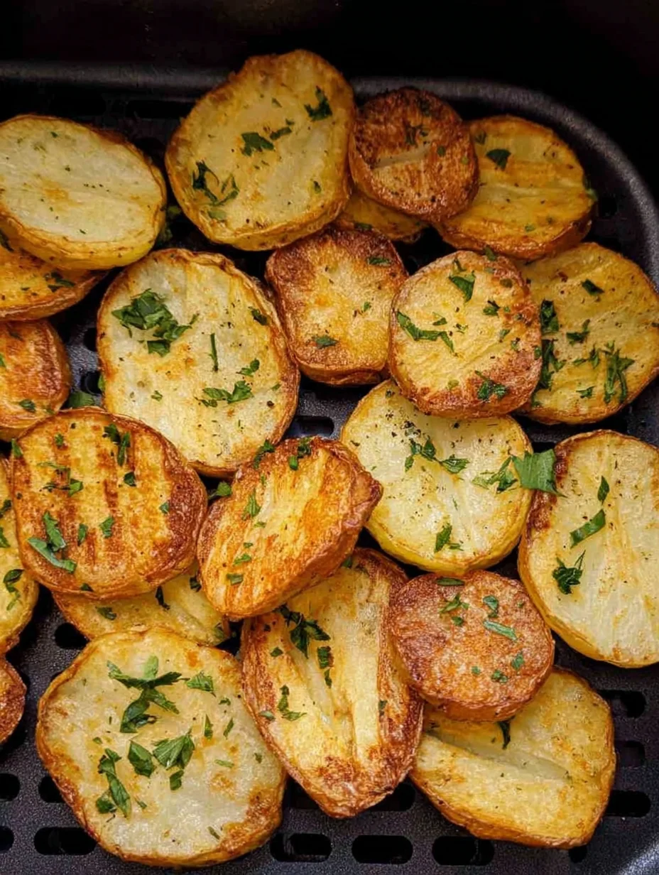 Crispy Air Fryer Sliced Potatoes