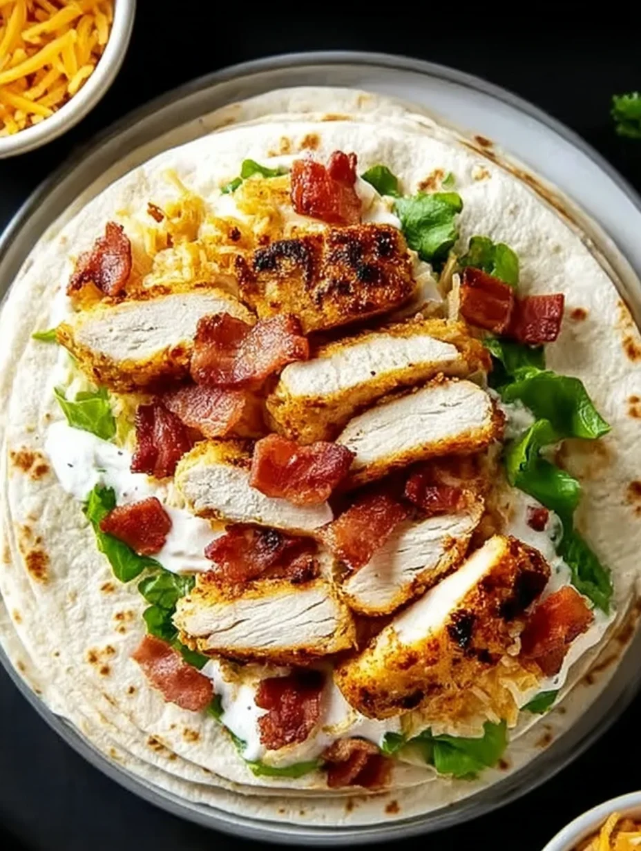 Crispy Chicken Bacon Ranch Wrap