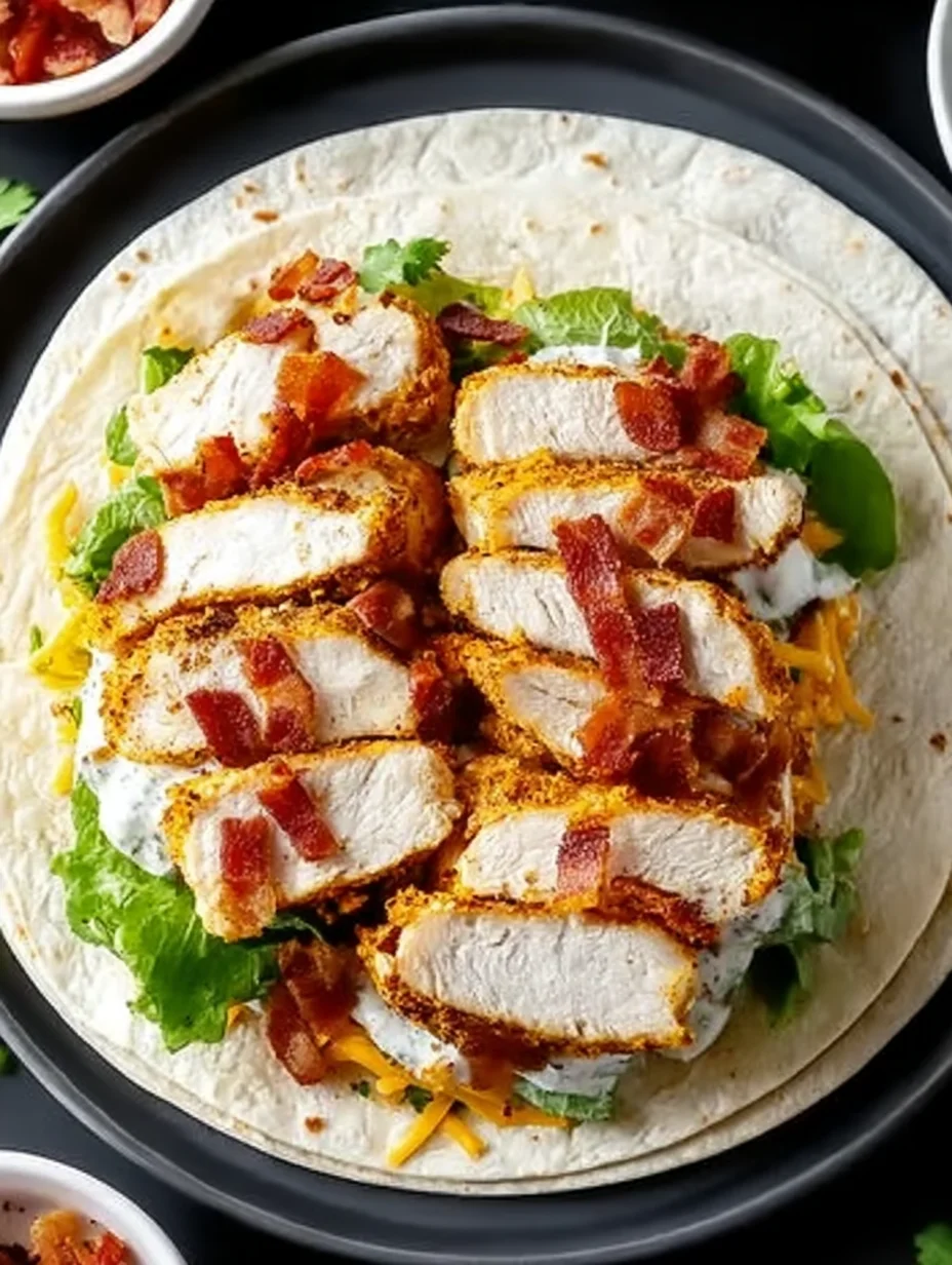 Crispy Chicken Bacon Ranch Wrap