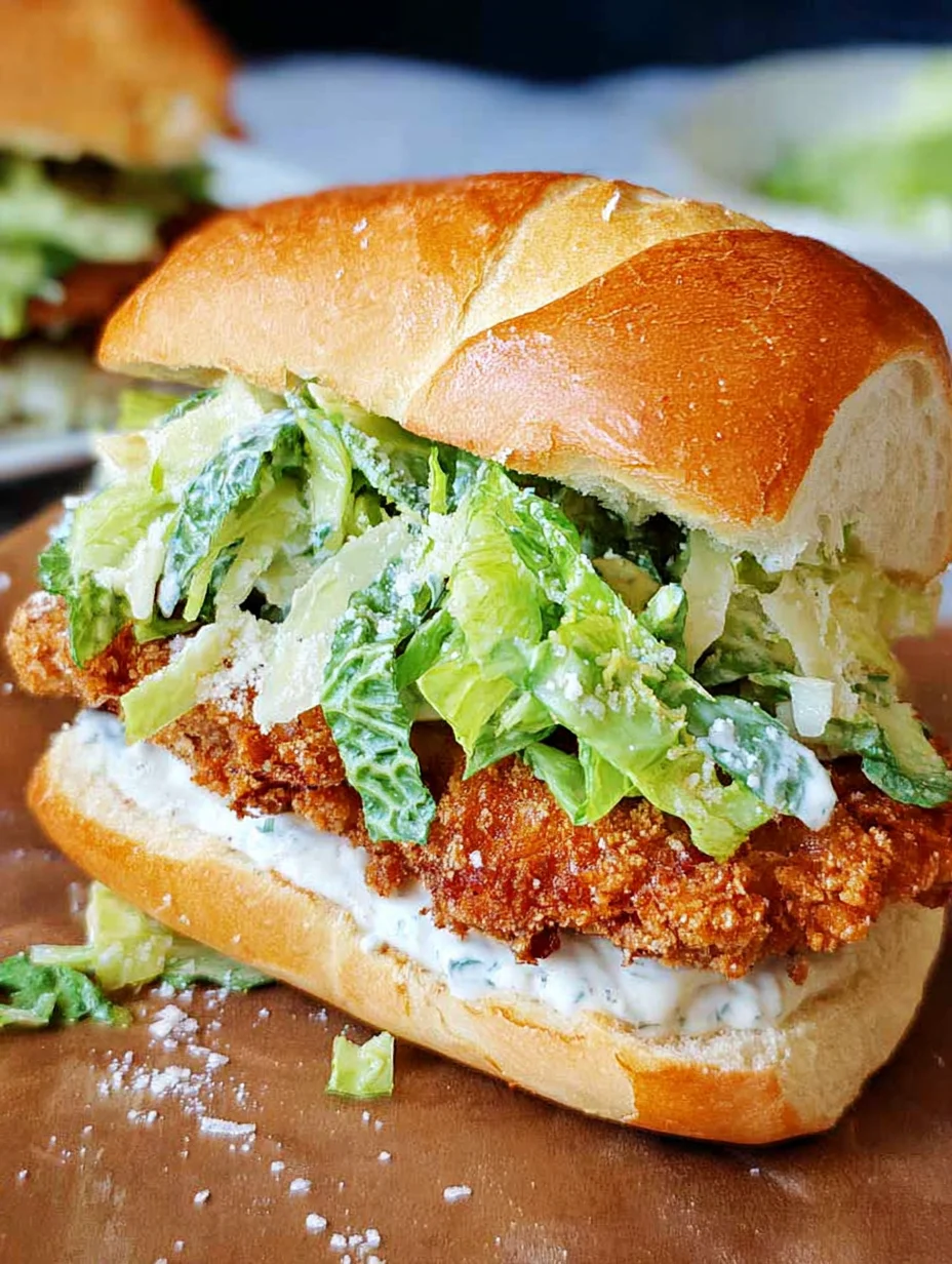 Crispy Chicken Caesar Sandwich