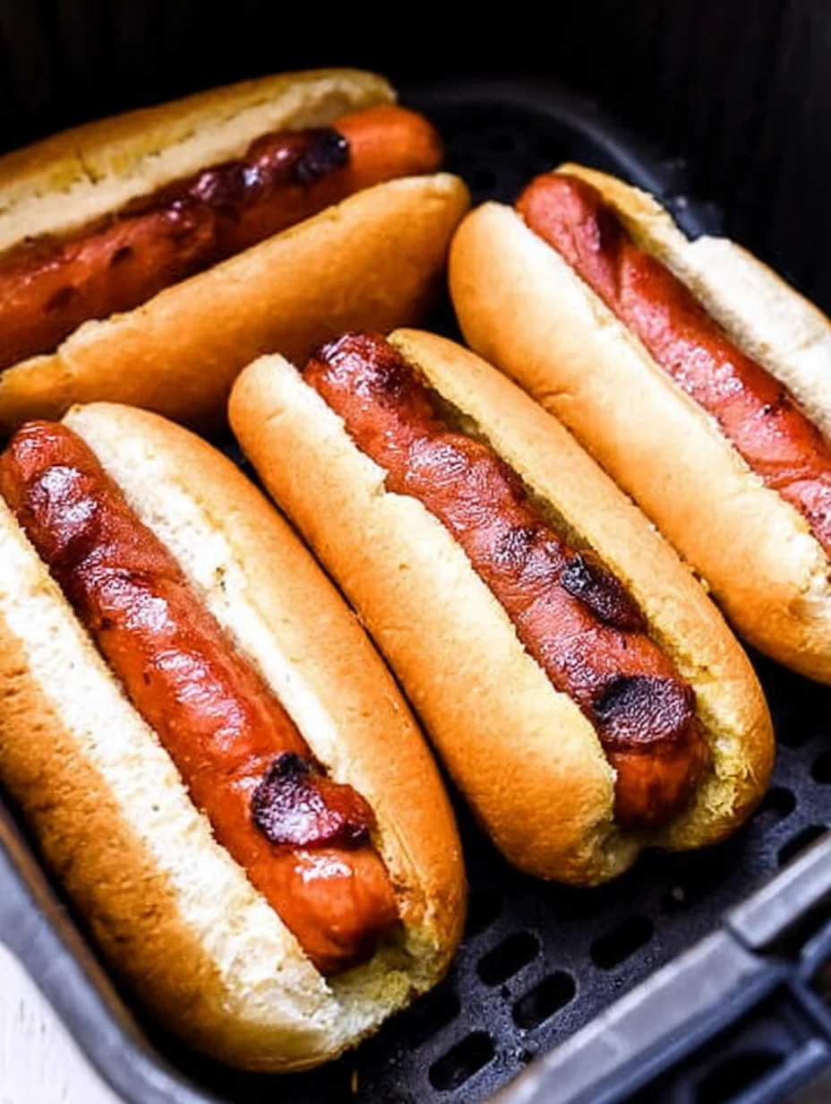 Easy Air Fryer Hot Dogs