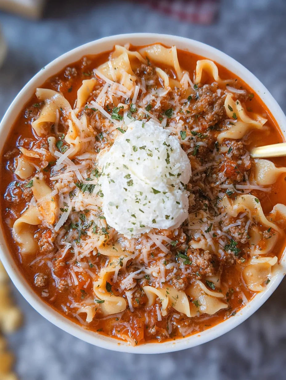 Easy Lasagna Soup