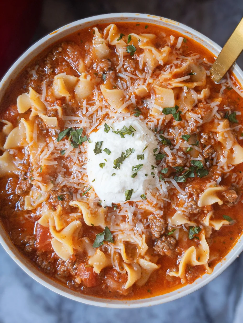 Easy Lasagna Soup