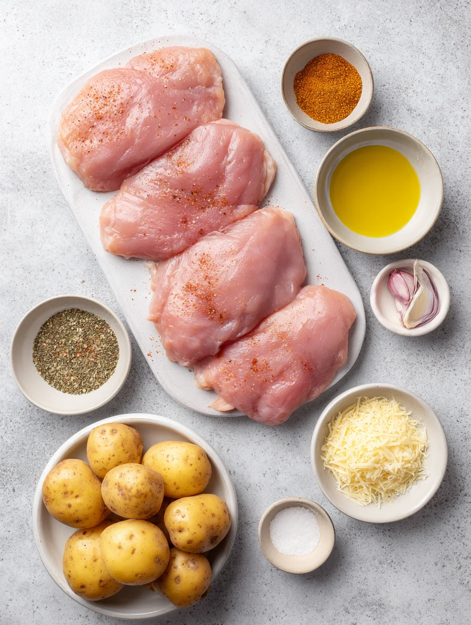 Garlic Parmesan Chicken and Potatoes