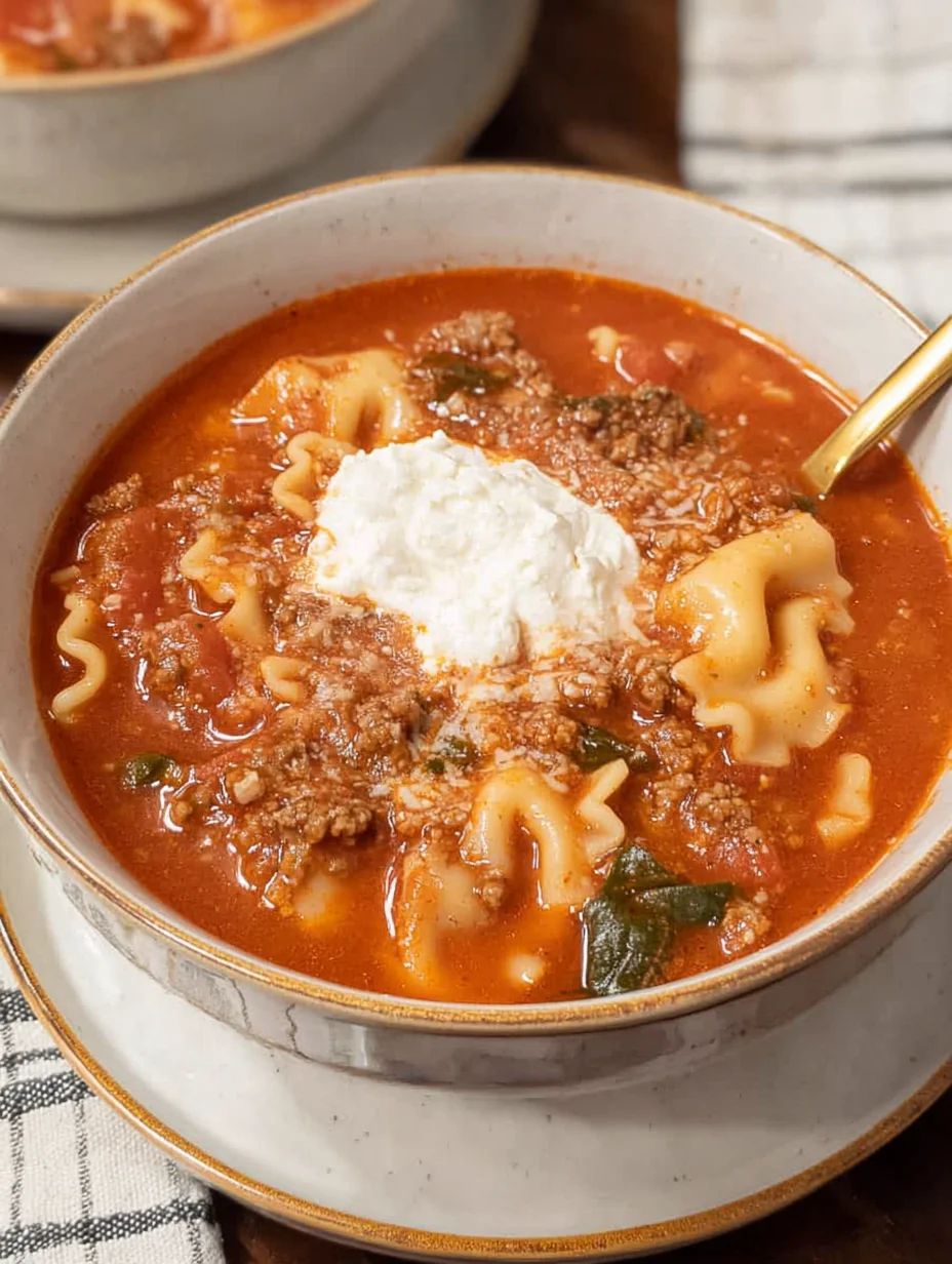 Gluten Free Lasagna Soup