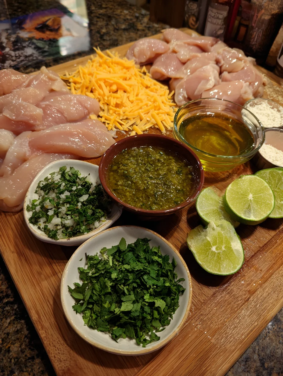 Grilled Salsa Verde Pepper Jack Chicken