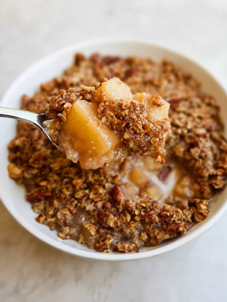 Healthy Breakfast Apple Crumble