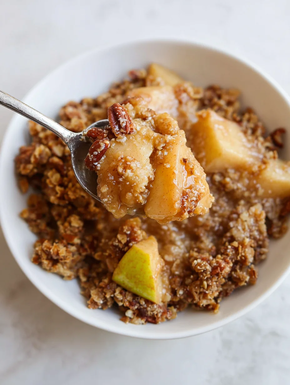 Healthy Breakfast Apple Crumble