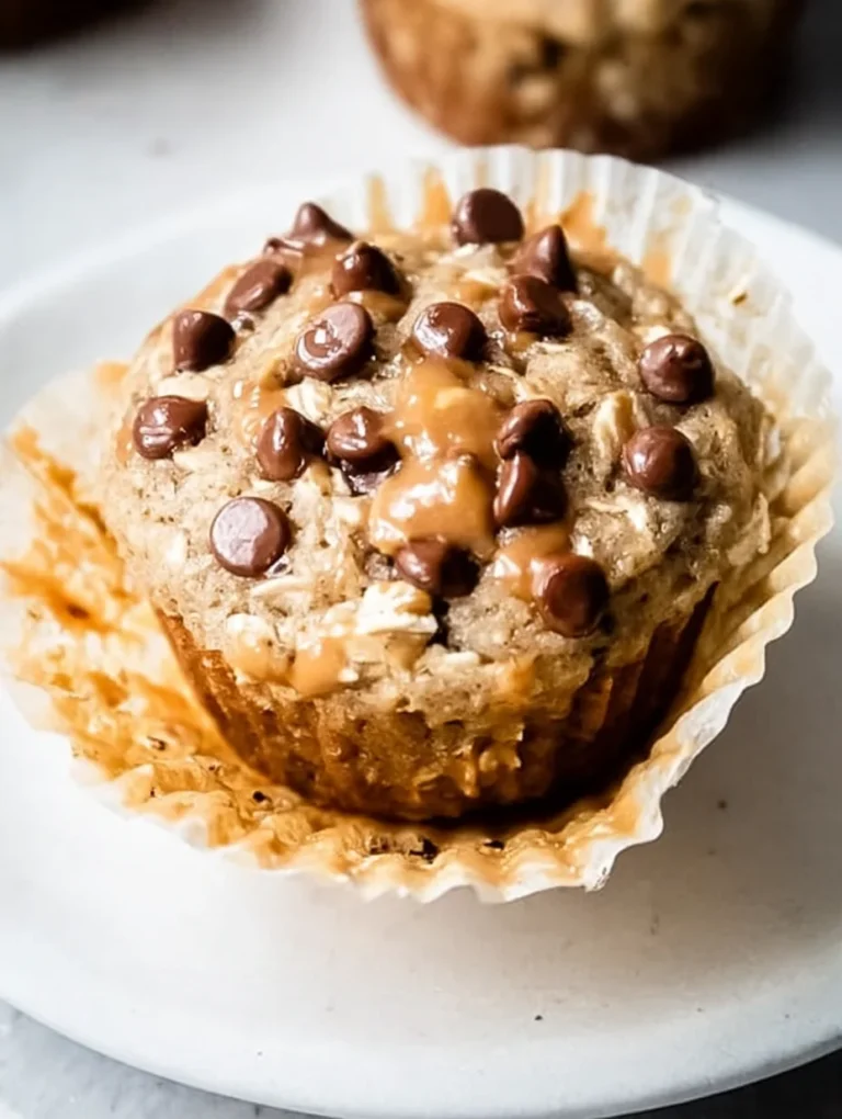 Healthy Peanut Butter Banana Muffins