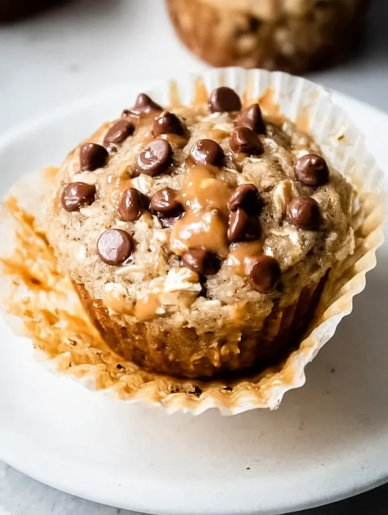 Healthy Peanut Butter Banana Muffins