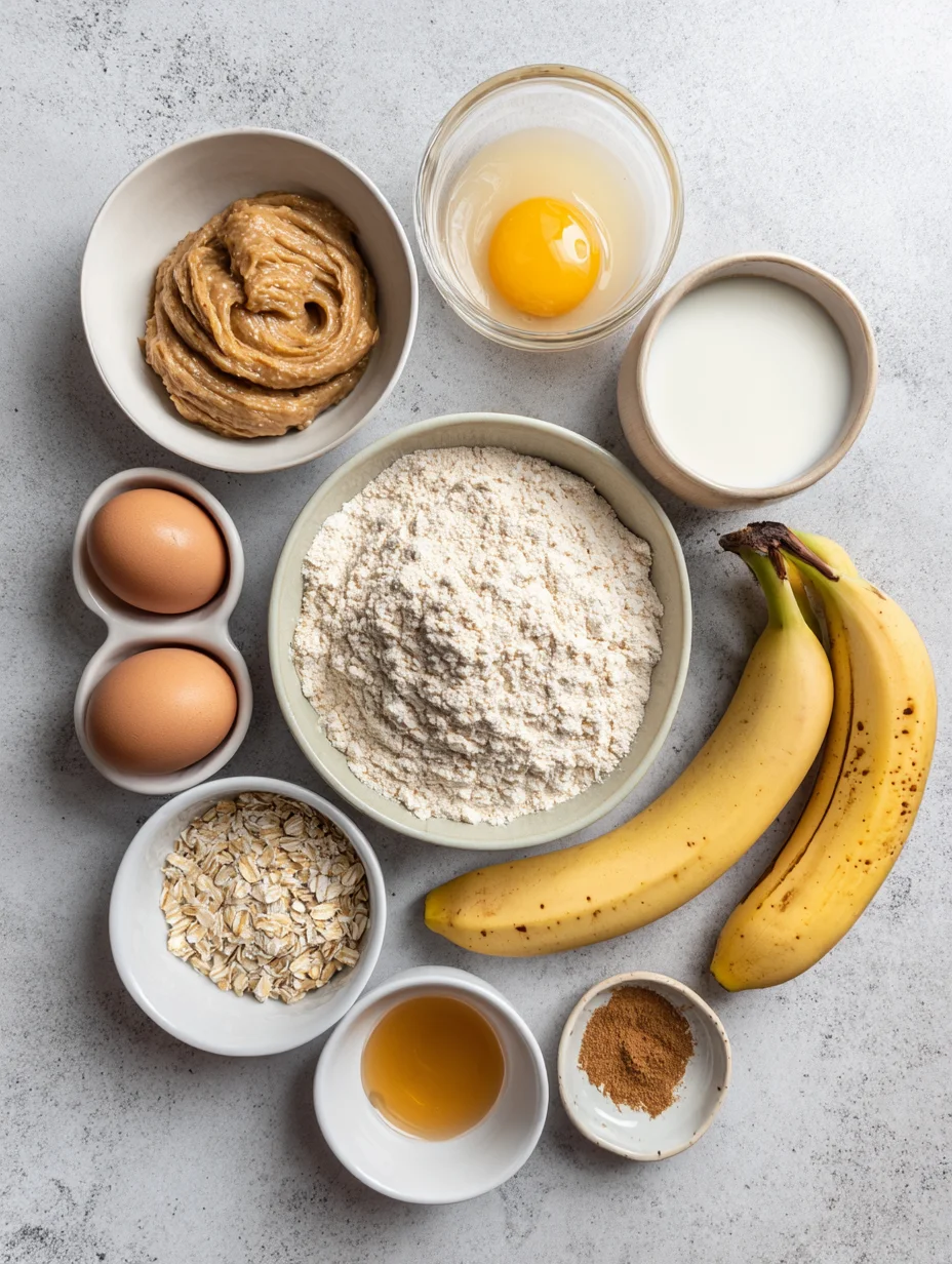 Healthy Peanut Butter Banana Muffins