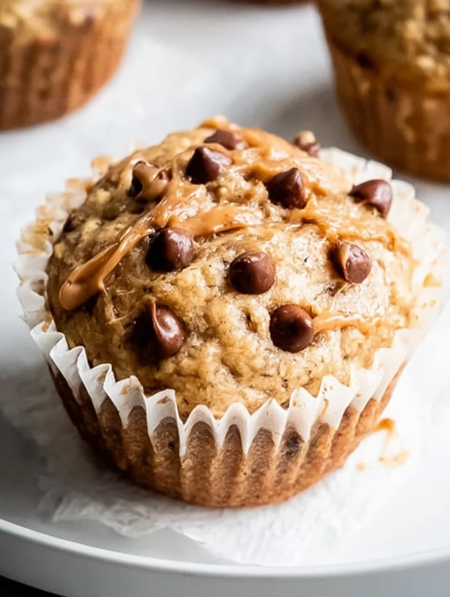 Healthy Peanut Butter Banana Muffins