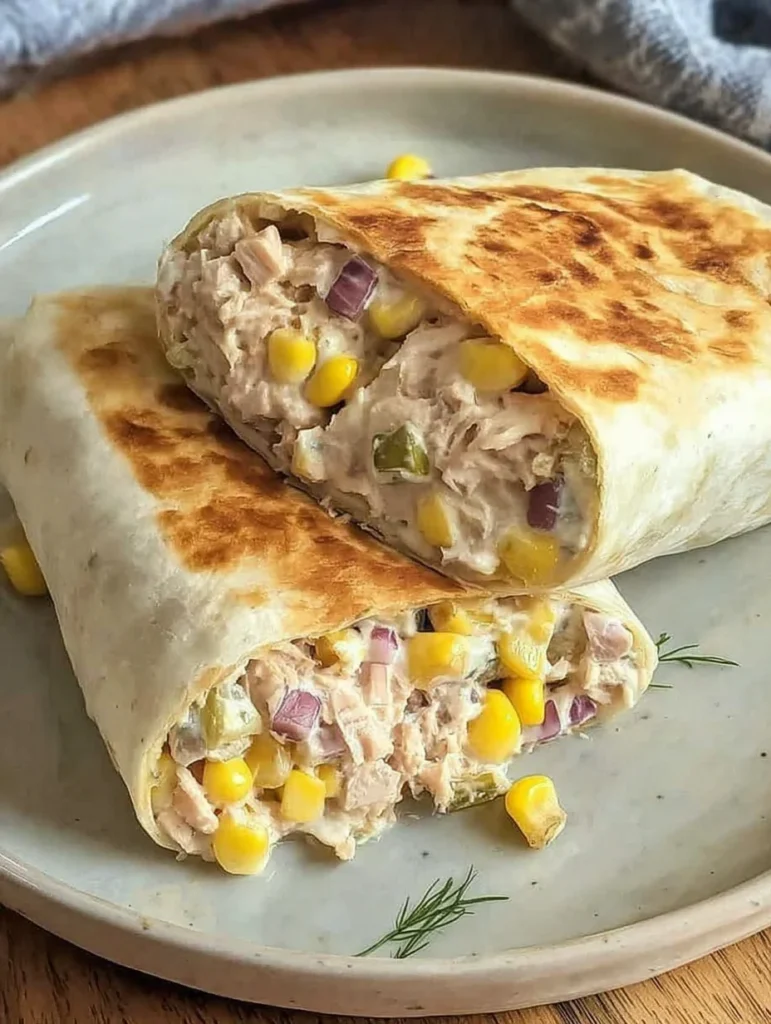 Healthy Tuna Melt Wrap