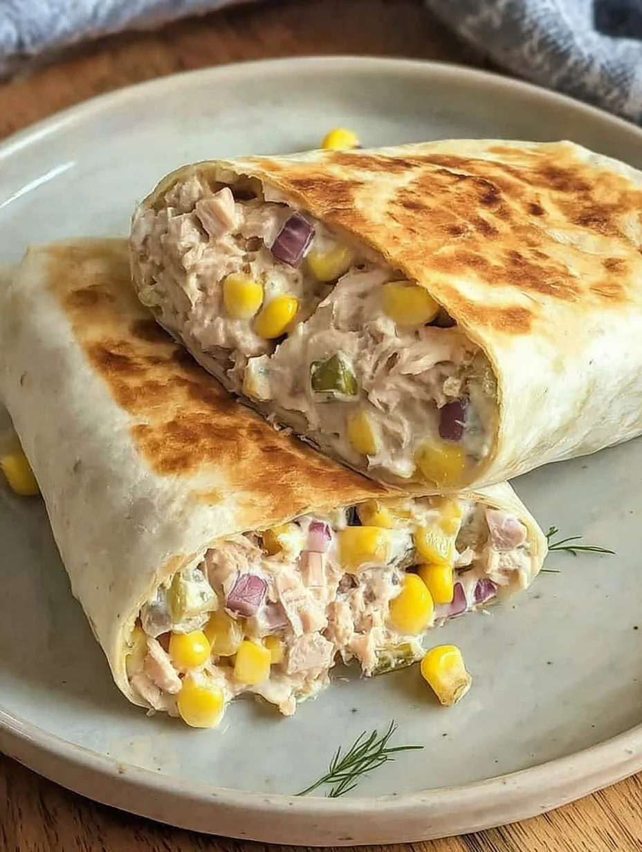 Healthy Tuna Melt Wrap