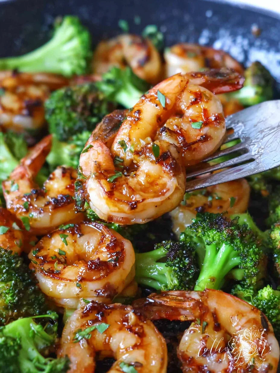 Honey Garlic Butter Shrimp and Broccoli