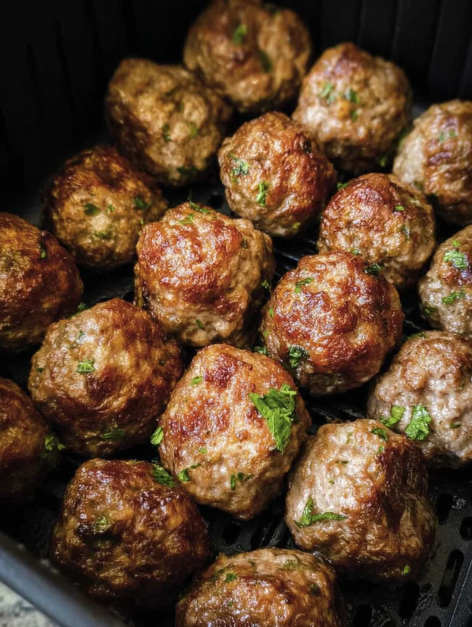 Juicy Air Fryer Meatballs