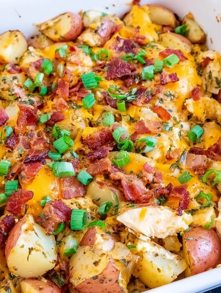 Loaded Chicken and Potato Casserole