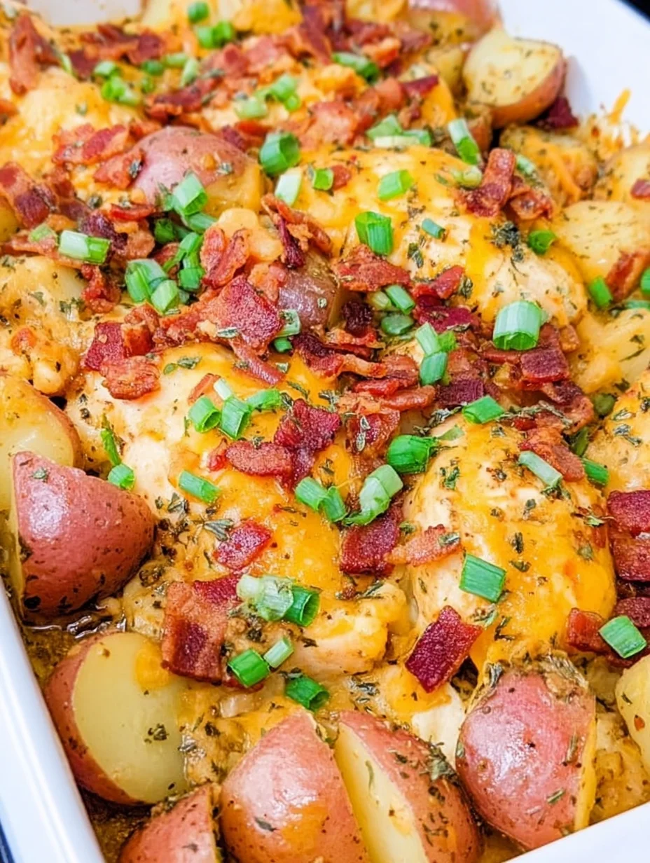 Loaded Chicken and Potato Casserole