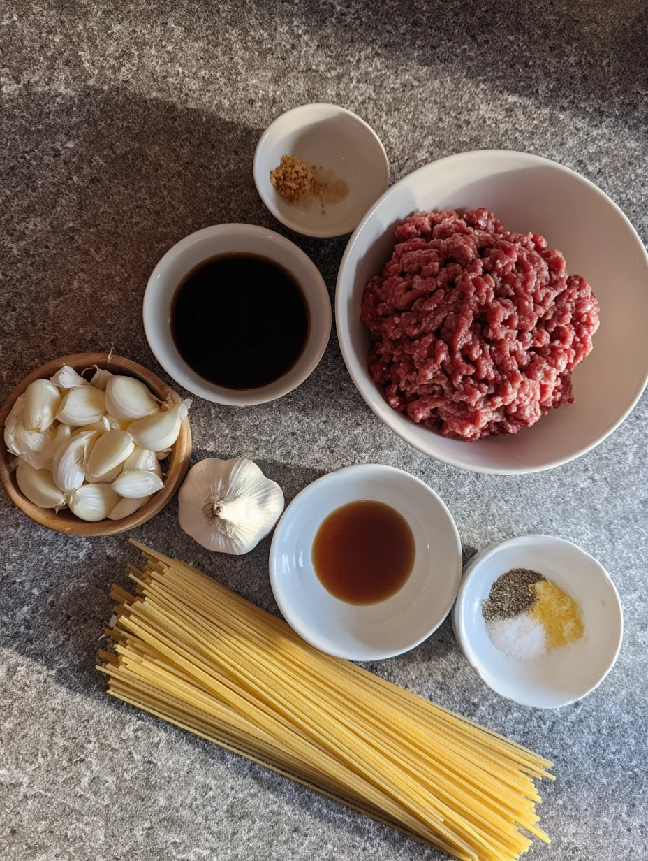 Mongolian Ground Beef Noodles