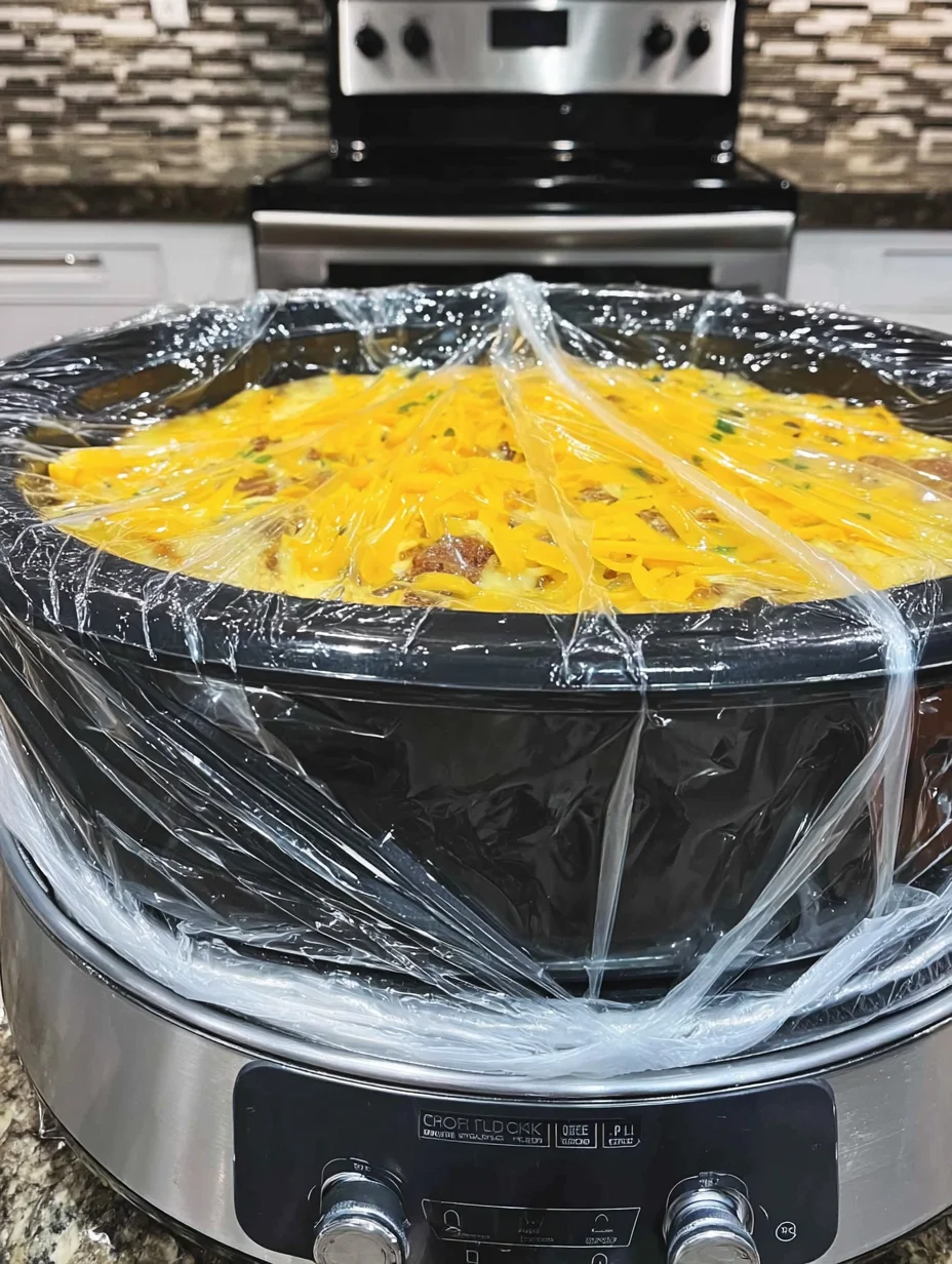 Overnight Slow Cooker Breakfast Casserole