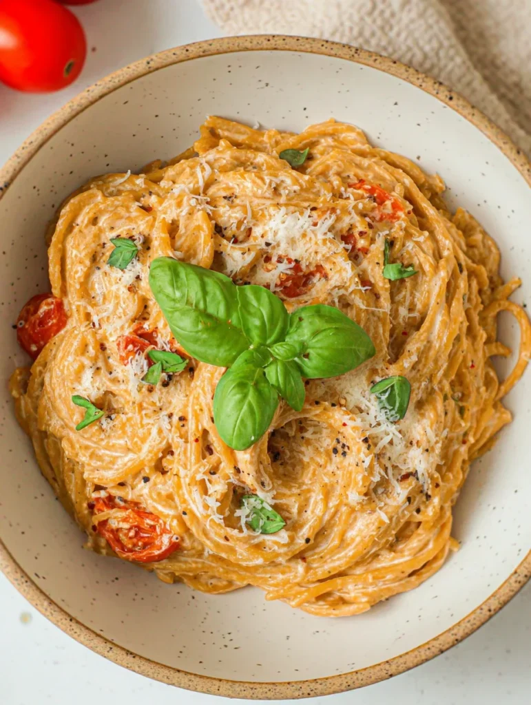 Roasted Tomato and Garlic Ricotta Pasta
