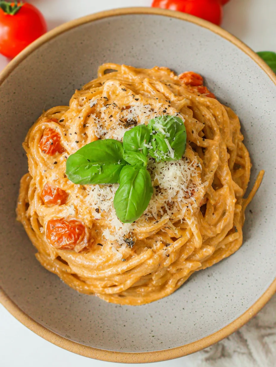 Roasted Tomato and Garlic Ricotta Pasta