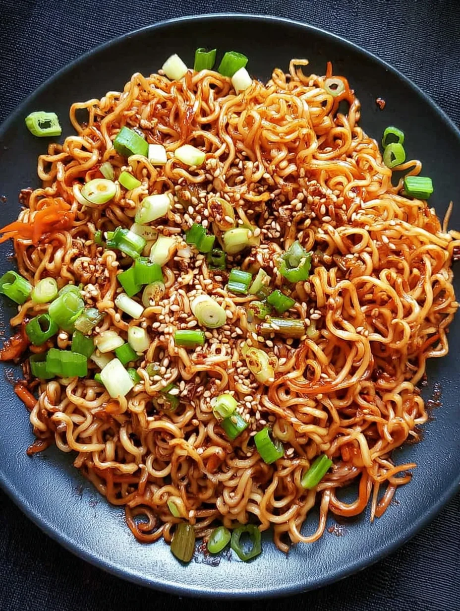 Sesame Garlic Ramen Noodles