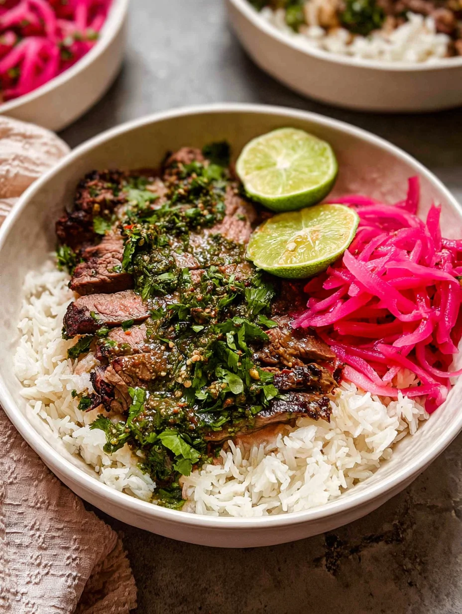 Skirt Steak Rice Bowls